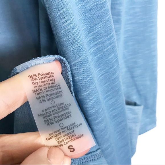 LulaRoe Sarah Cardigan Heather Blue NWT - Picture 7 of 7